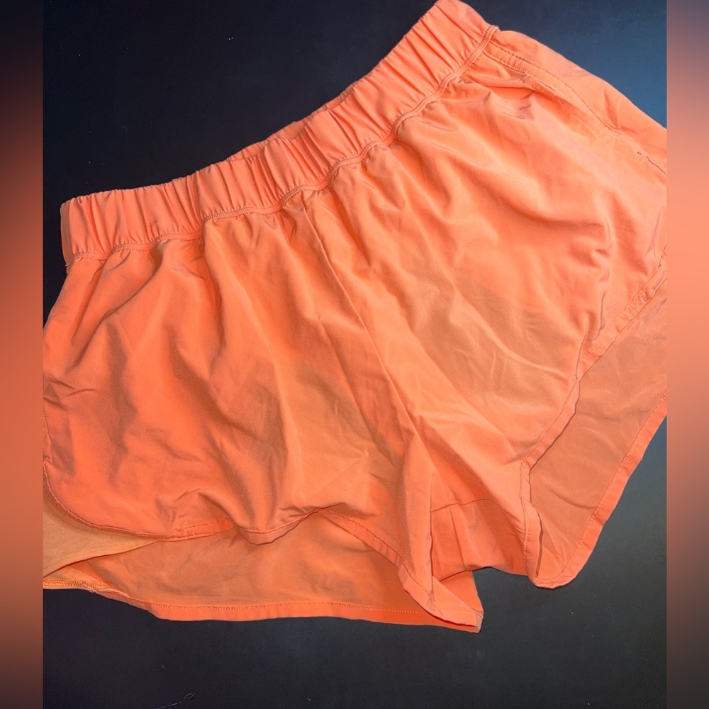 Aerie Offline Orange Active Shorts Size Large EUC